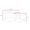 Ec- 2 in 1 VELVET NESTING COFFEE TABLE - Image 3
